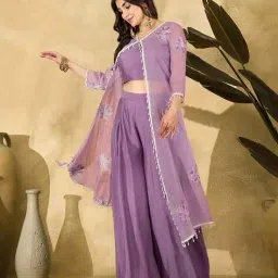 nyrika Women Embroidered 3-Piece Co-Ord Set image 4