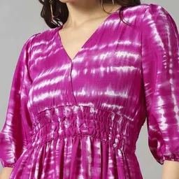 raiyani enterprise x ag Women Printed Fit & Flare Dress image 4