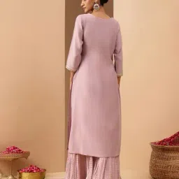 janasya Women Embroidery Straight Kurta image 4