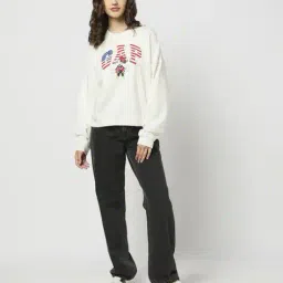 gap Women Mickey Mouse Print Relaxed Fit Sweatshirt image 4