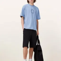 all saints Tierra Logo Print Oversized Fit Crew-Neck T-Shirt image 4