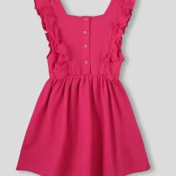 kg frendz for trends select Girls Square-Neck Pinafore Dress with T-Shirt image 5