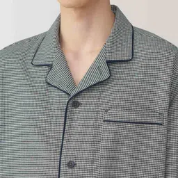 muji Side Seamless Flannel Long Sleeve Pajamas Set image 5
