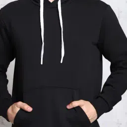 Shein Medium Length Full Sleeve Hoodie with Pockets image 5