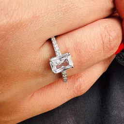 arte Women Sterling Silver CZ-Studded Ring image 5