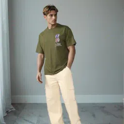 Shein Relaxed Fit Drop Shoulder Typographic Back Print Crew Tshirt image 5