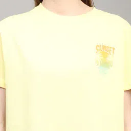 Shein Drop Shoulder Typographic Back Print Loose Fit Crew Tshirt image 5