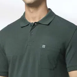 john players Men Slim Fit Polo T-Shirt with Patch Pocket image 5