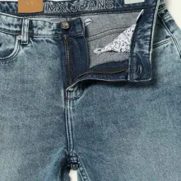 dnmx Men Heavily Washed Straight Jeans image 5