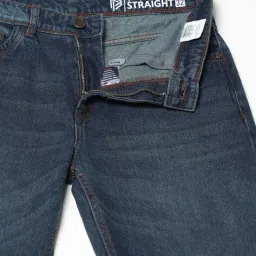 john players jeans Men Lightly Washed Straight Jeans image 5