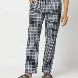 yousta Men Checked Mid-Rise Cotton Pyjamas image 5
