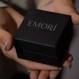 emori Women White Gold Lab Grown Diamond-Studded Stud Earrings image 5