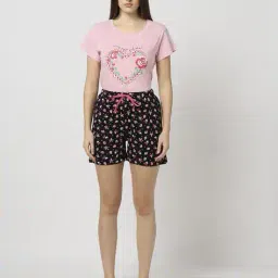 yousta Women Printed Regular Fit Cotton Shorts image 5