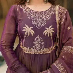 indie picks Embellished and Embroidery Anarkali Kurta Set image 5