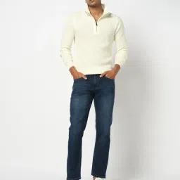 yousta Men Ribbed Regular Fit Pullover image 5