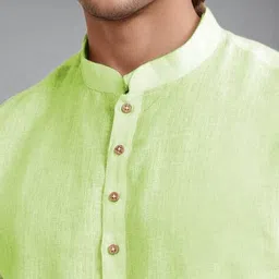 neonomad Men Mandarin-Collar Slim Fit Kurta image 5