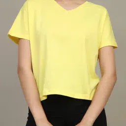 Shein Short Extended Sleeves V neck Tshirt image 1