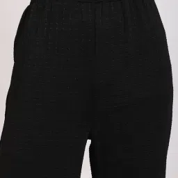 Shein High Rise Elasticated Waist Textured Pants image 5