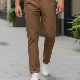 Shein Low Rise Semi Elasticated Waist Pleated Pants image 1