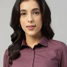 english navy Women Regular Fit Shirt image 5