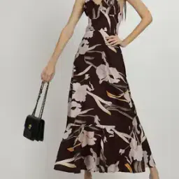 Shein Strappy Floral Print Smocked Maxi A-Line Dress-picture-13