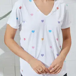 Shein Medium Length Drop Shoulder Novelty Print Tshirt-picture-52