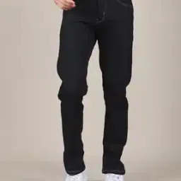 Shein Full Length Contrast Stitch Clean Wash Jeans-image-50