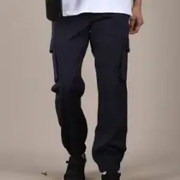 Shein Ankle Length Jogger With Buttoned Mock Flap Pockets-image-66