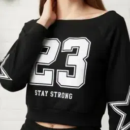 Shein Raglan Sleeves Numeric Chest Print Sweatshirt-picture-34
