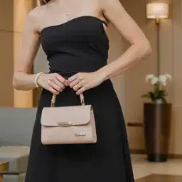 Shein Bold Spaghetti Strap Back Lace-Up Fit and Flare Dress-picture-11