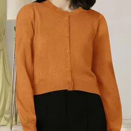 natris Women Self-design Cardigan image 1