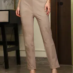 Shein Full Length Semi-Elasticated Waist Pant With Pocket-picture-34