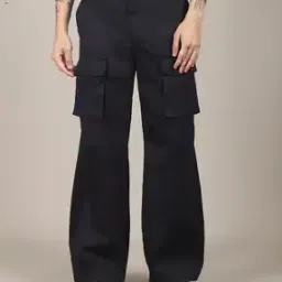 Shein Full Length Fly With Button Closure Pant With Pockets-picture-18