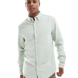 asos design Brushed Oxford Shirt image 1