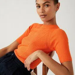 marks & spencer Women Ribbed Regular Fit Pullover-picture-28