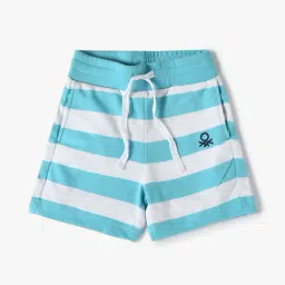 united colors of benetton Boys Striped Cotton Shorts image 1