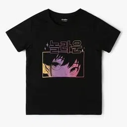 yousta Girls Graphic Print Relaxed Fit Round-Neck T-Shirt-picture-52