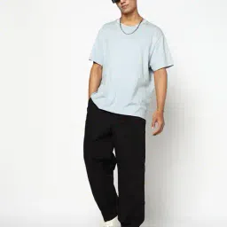yousta Men Slouchy Fit Pleated Trousers image 1
