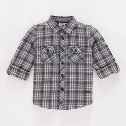 ed-a-mamma Boys Plaid Checked Cotton Shirt-picture-11