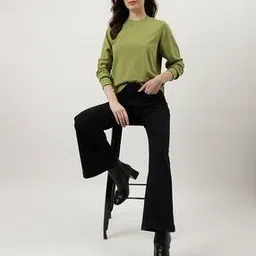 marks & spencer Women Regular Fit Crew-Neck Sweatshirt-picture-19