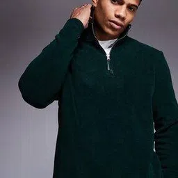 asos design Half-Zip Fleece Sweatshirt-picture-53