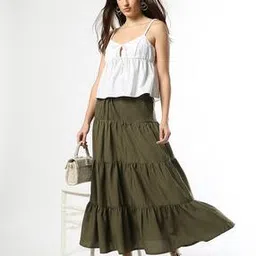 fyre rose Women Mid-Rise Flared Maxi Skirt-picture-36