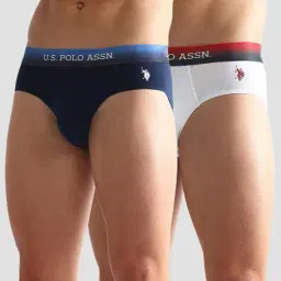u.s. polo assn. Pack of 2 Briefs with Elasticated Waist image 1