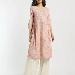 Floral Print A-Line Kurta-image-57