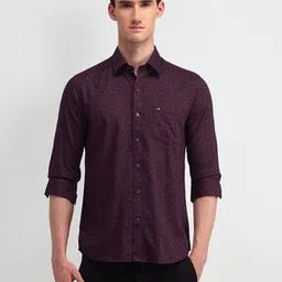 arrow sports Men Floral Print Slim Fit Shirt with Patch Pocket-picture-14
