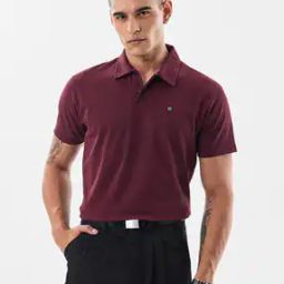 snitch Men Collar Textured T-Shirt-picture-43