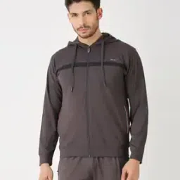 black panther Men Striped Zip-Front Hoodie -picture-16