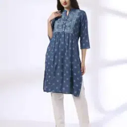 siyahi Women Geometric Print Straight Kurta-picture-11