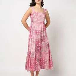 yousta Women All-Over Print Tiered Dress-picture-25