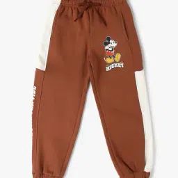 kb team spirit Boys Mickey Mouse Print Joggers with Drawstring Waist image 1